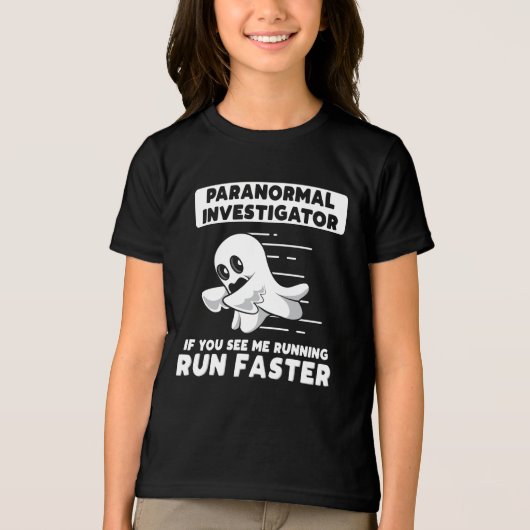 Halloween Ghost Hunting Paranormal Investigation Tri-Blend Shirt (Voorkant)