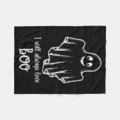 Halloween Ghost I Will Always Love Boo Fleece Deken (Voorkant (Horizontaal))