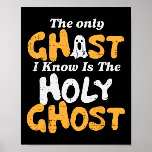 Halloween Ghost Ik Ken Heilige Christelijke Kostuu Poster