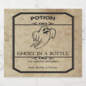 Halloween Ghost In Een Fles Apothecary Bier Label Etiket (Enkel label)