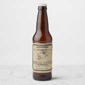 Halloween Ghost In Een Fles Apothecary Bier Label Etiket (Voorkant)