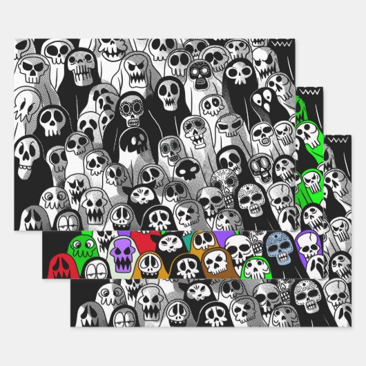 Halloween Ghost Inpakpapier Vel (Set)