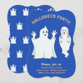 Halloween Ghost Invitation Kaart (Voorkant / Achterkant)