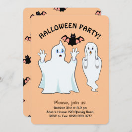 Halloween Ghost Invitation Kaart