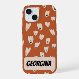 Halloween Ghost iPhone Case gepersonaliseerd iPhone 15 Case