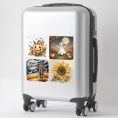 Halloween, Ghost, Jack-O-Lantern, Scarecrow,  Sticker (Koffer)