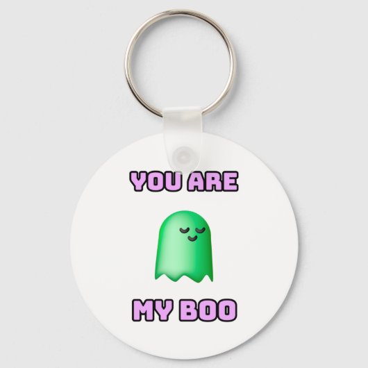 Halloween Ghost - Je bent mijn baas Sleutelhanger (Voorkant)