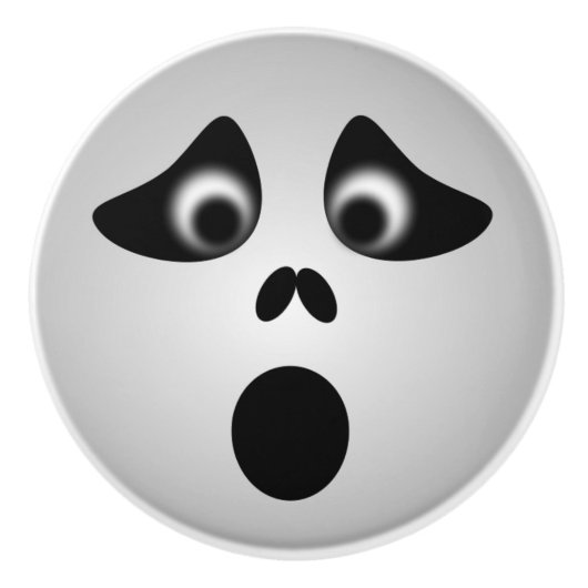 HALLOWEEN GHOST KERAMISCHE KNOP (Voorkant)