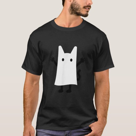 Halloween Ghost Kitten  T-shirt (Voorkant)