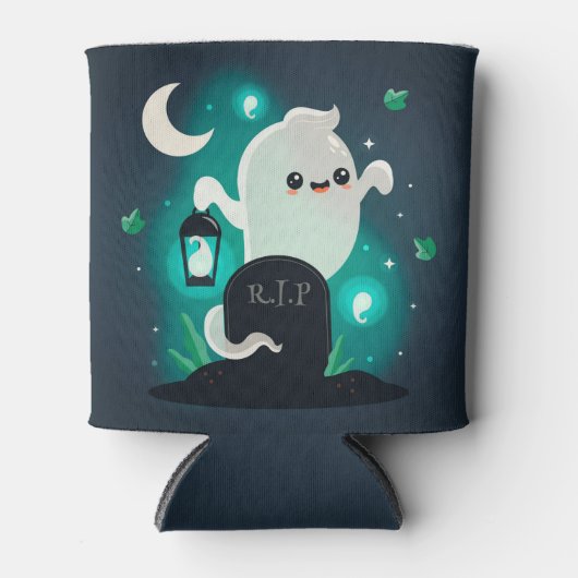 Halloween Ghost Koelbox Blikjeskoeler (Voorkant)