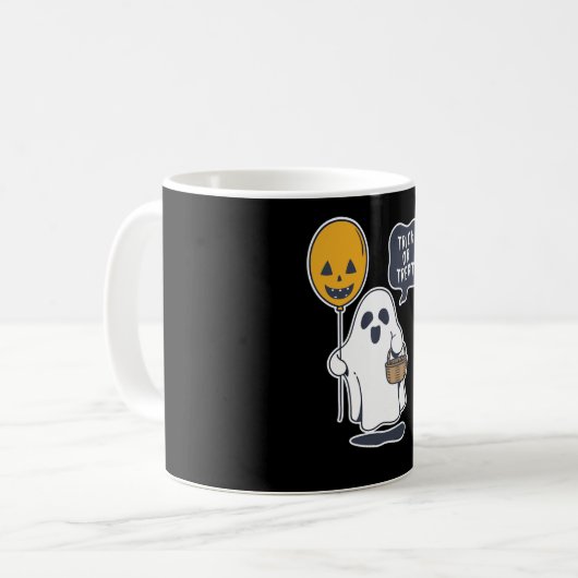 Halloween Ghost Koffiemok (Voorkant links)