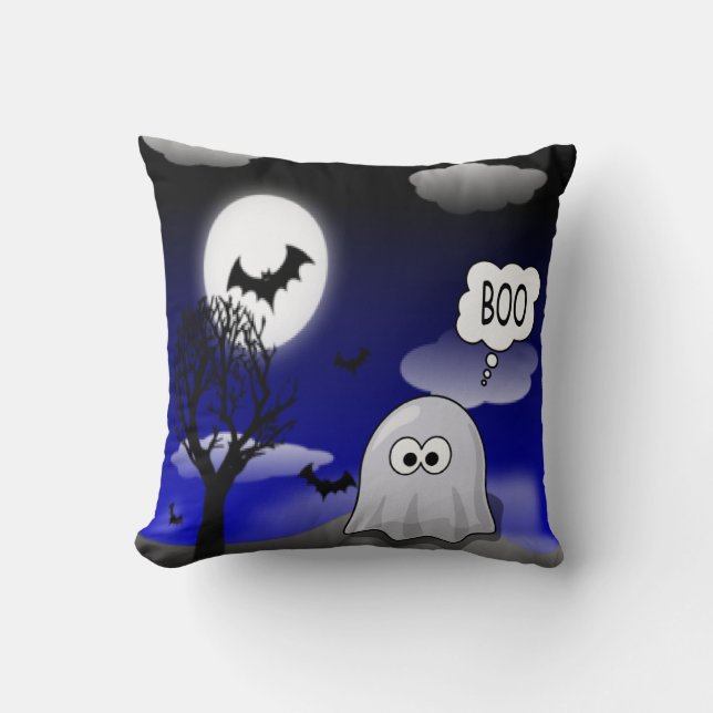 Halloween Ghost Kussen (Voorkant)
