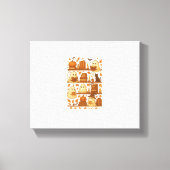 Halloween Ghost Lezen Boeken Lover Canvas Afdruk (Voorkant)