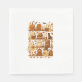 Halloween Ghost Lezen Boeken Lover Servet (Voorkant)