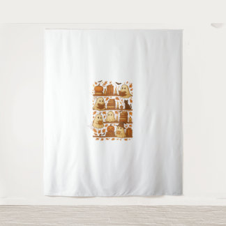 Halloween Ghost Lezen Boeken Lover Wandkleed