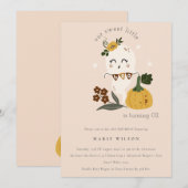 Halloween Ghost Little Boo Any Age Birthday Invite Bedankkaart (Voorkant / Achterkant)