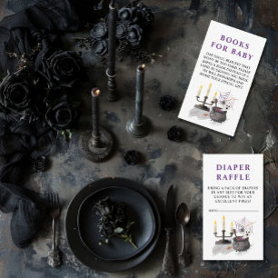 Halloween Ghost Little Boo Baby Luier Raffle Informatiekaartje