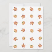 Halloween Ghost Little Boo Baby shower Invitation Kaart (Achterkant)