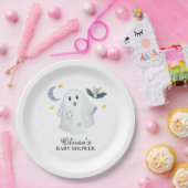 Halloween Ghost Little Boo Baby shower Paper Bord (Feest)