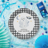Halloween Ghost Little Boo Baby shower Papieren Bordje (Feest)