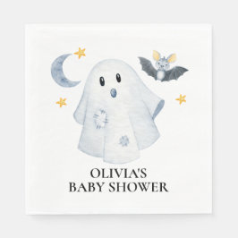 Halloween Ghost Little Boo Baby shower Servet