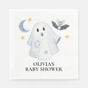 Halloween Ghost Little Boo Baby shower Servet