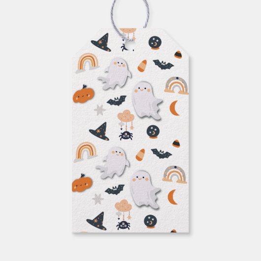 Halloween Ghost Little Boo Gift Labels Cadeaulabel (Achterkant)