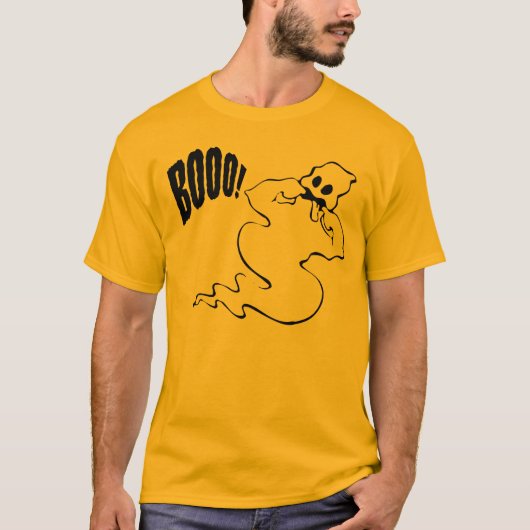 Halloween Ghost Long Sleeved T-Shirt (Voorkant)