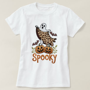 Halloween Ghost Machine borduurwerk ontwerp T-shirt