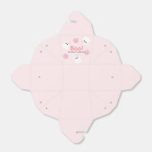 Halloween Ghost Meisje & Pompoen Schattige Roze Bedankdoosjes (Uitgevouwen)