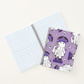 Halloween Ghost met 40oz Tumbler - Paarse Notitieboek (Binnen)