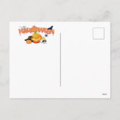 Halloween Ghost met pompoenen Feestdagenkaart (Achterkant)