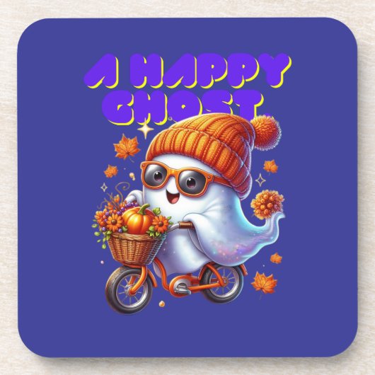 Halloween Ghost Milk Tea Onderzetter (Voorkant)