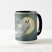 Halloween Ghost Mok | Spooky Coffee Cup (Voorkant rechts)