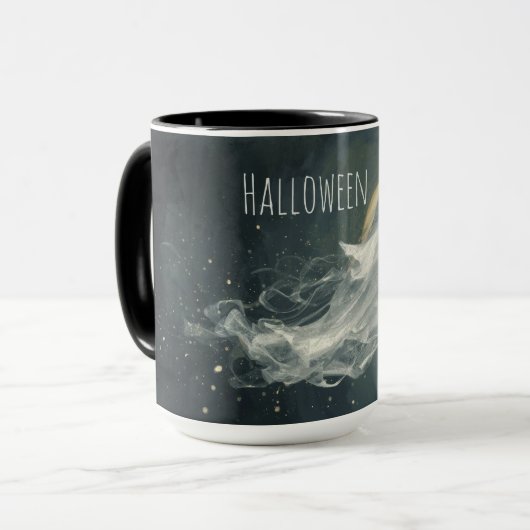 Halloween Ghost Mok | Spooky Coffee Cup (Voorkant links)