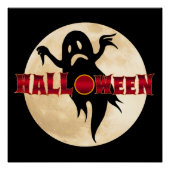 Halloween Ghost Moon Perfect Poster (Voorkant)