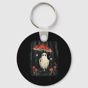 Halloween Ghost Mushroom Spooky Season Cottagecore Sleutelhanger