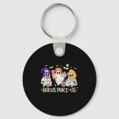 Halloween Ghost Nurse Hocus Ke Us Costume Scrub To Sleutelhanger (Voorkant)