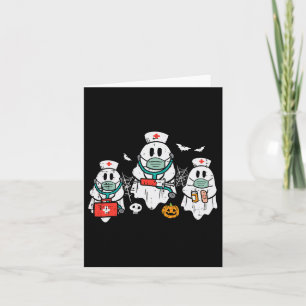 Halloween Ghost Nurses Funny Er Crew Kostuum Scrub Kaart