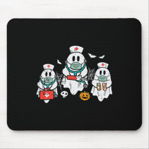 Halloween Ghost Nurses Funny Er Crew Kostuum Scrub Muismat