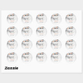 Halloween Ghost Oktober Baby shower Favor Ronde Sticker (Vel)