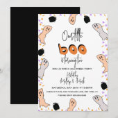 Halloween Ghost Our Little Boo Confetti Kaart (Voorkant / Achterkant)