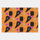Halloween Ghost Paarse Oranje pompoen Inpakpapier Vel (Voorkant 2)