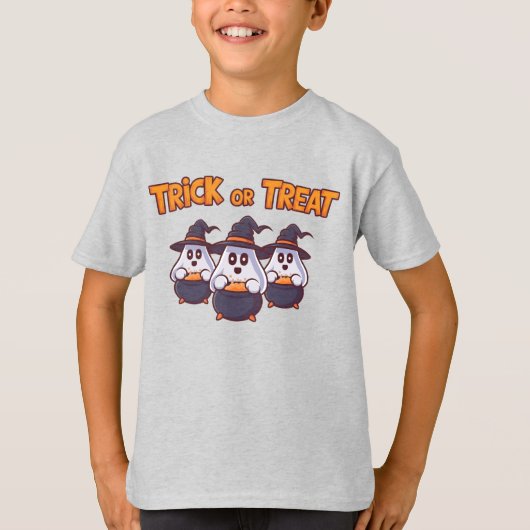 Halloween Ghost Pals: Klaar voor de feestjes! T-shirt (Voorkant)