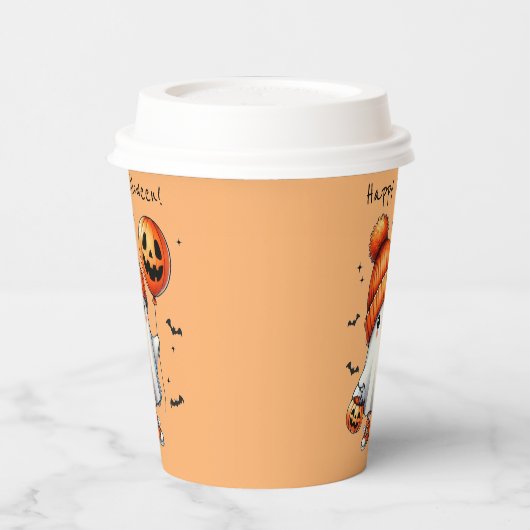 Halloween Ghost Paper Cup Papieren Bekers (Links)