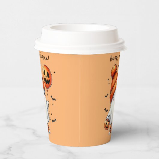 Halloween Ghost Paper Cup Papieren Bekers (Rechts)