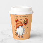 Halloween Ghost Paper Cup Papieren Bekers (Voorkant)