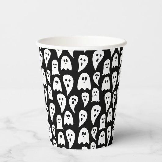 Halloween Ghost Papieren Bekers (Achterkant)