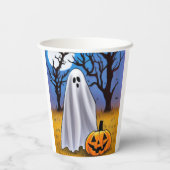 Halloween Ghost Papieren Bekers (Achterkant)