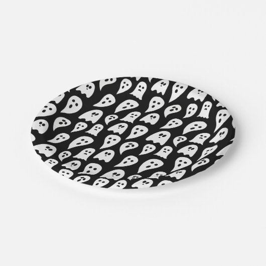 Halloween Ghost Papieren Bordje (Gekanteld)